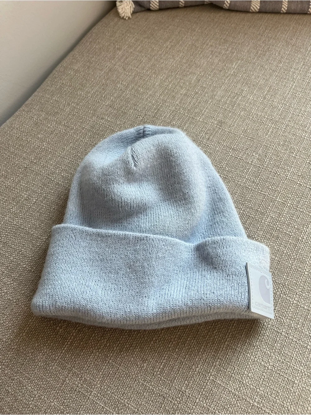 Blue winter Carhartt hat